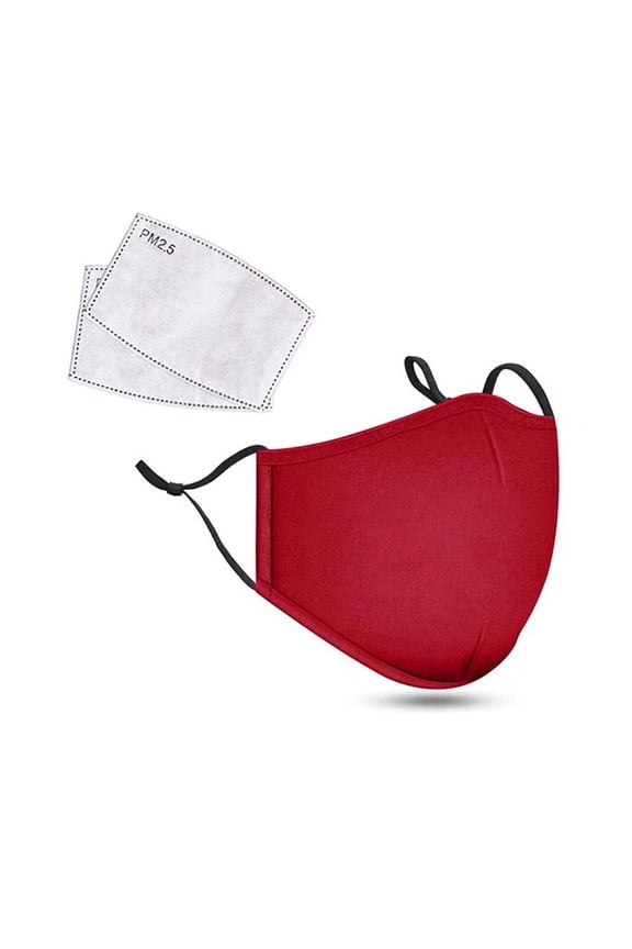 2 Adjustable Masks, 100% Cotton 3d Unisex Fashionable Warm Winter Masks With Pm2.5 Protection Against Smog And Dust