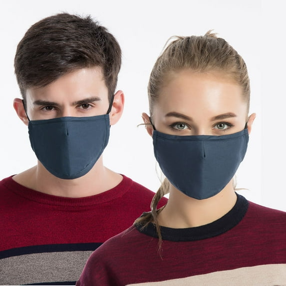 Janrevotw 2 Adjustable Masks, Anti-Smog And Dust-Proof, Breathable Cotton, Suitable For Men And Women, Autumn And Winter Protection, Pm2.5 Activated Carbon Masks