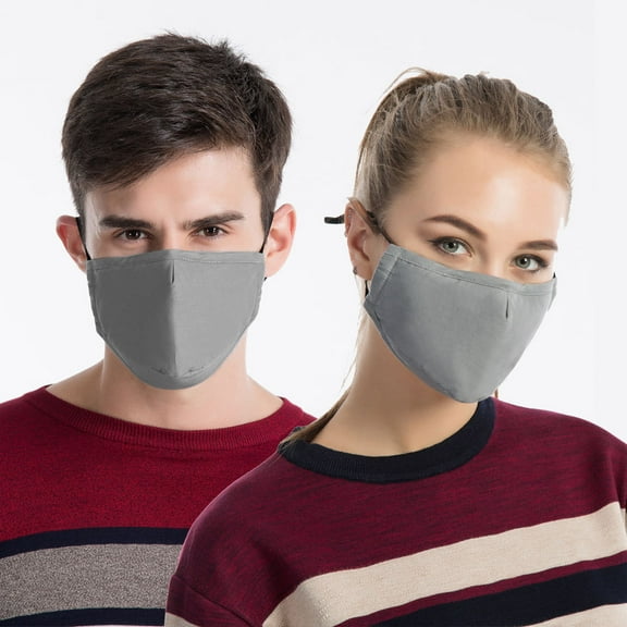 Janrevotw 2 Adjustable Masks, Anti-Smog And Dust-Proof, Breathable Cotton, Suitable For Men And Women, Autumn And Winter Protection, Pm2.5 Activated Carbon Masks