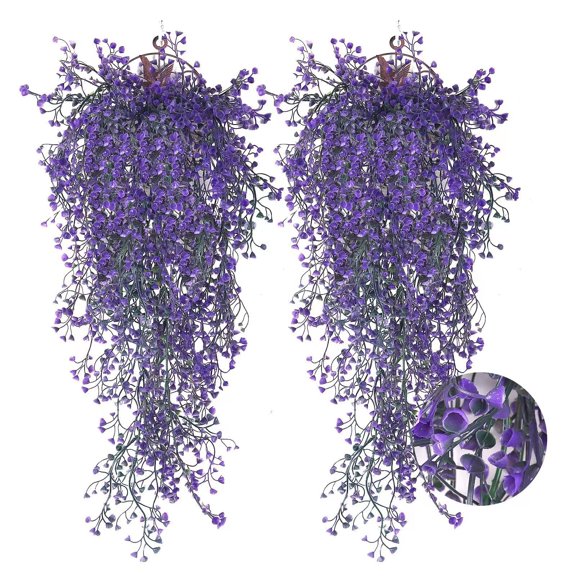 Janrevotw 2 Pieces Of Simulation Admiralty Willow Green Plant Rattan Artificial Fake Flowers Wall Hanging Vines Hanging Home Decorative Plants Hanging Baskets Wedding Garland Decoration