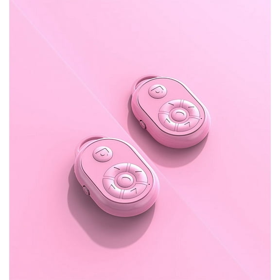 Janrevotw  2pcs Bluetooth Remote Control Selfie Live Mobile Phone Wireless Shutter Photo Page Flip Multifunction God Remote Remote Video
