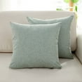 thumbnail image 1 of Janrevotw 2pcs Pillow Covers Sofa Pillow Set Living Room Cushion Solid Color Thickened Linen Lumbar Cushion Bed Head Large Back Cushion (Insert Not Included), 1 of 12
