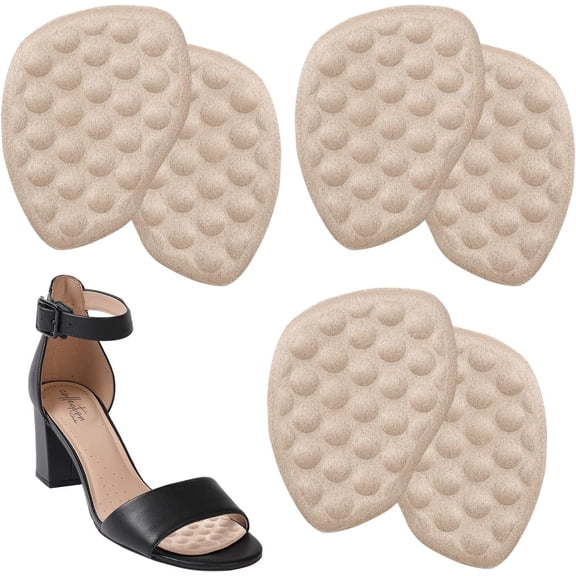 Janrevotw 3 Pairs Of Metatarsal Pads Forefoot Cushion High Heels Comfortable Anti-Friction Forefoot Stickers Non-Slip Pads High Heels Pads