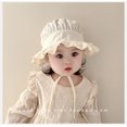 thumbnail image 1 of Janrevotw Baby Hat Spring And Autumn Thin Section Girls Wrap Head Court Cap Sunscreen Princess Hat Newborn Chimney Protector Door Cap, 1 of 12