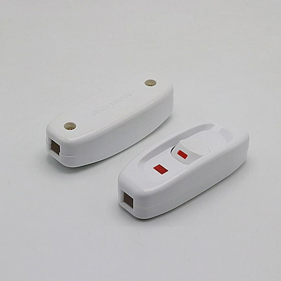 Janrevotw Bedside Switch High Power 10a Hand Pinch Midway With Indicator Lamp Table Lamp Cable Control Direct On/Off Led Indicator Pushbutton Table Lamp Lamp Cord Cable Switch