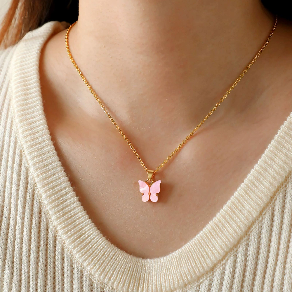Dainty Gold Plated Butterfly Necklace - Meaningful Birthday Gift For Women & Girls