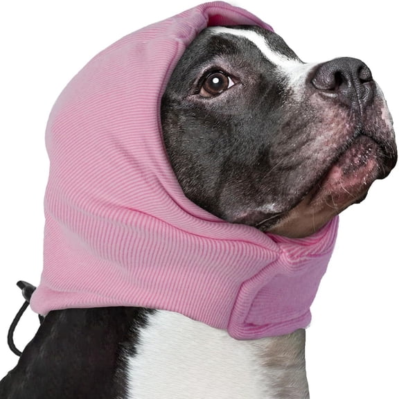 Janrevotw Dog Calming Hoodie, No Flap Ear Wraps for Dogs Anxiety Relief, Dog Ear Muffs Noise Protection for Firework, Grooming, Force Drying, Dog Ear Covers Headband for Noise Cancelling