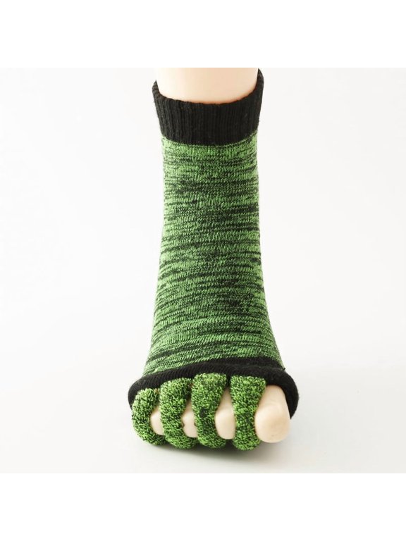 My Happy Feet Foot Alignment Socks with Toe Separators for Men or Women-Toe Separator Socks for Men Women Comfy Foot Alignment Sock Massage Cotton Bunion Socks Yoga Sports GYM