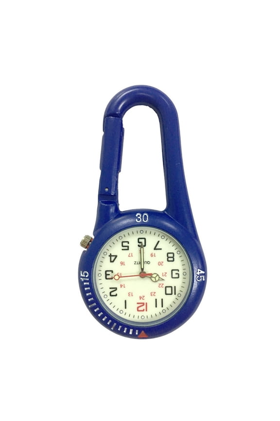 Luminous Dial Clip-On Mountaineering Watch Climbing Wall Clock (Blue)