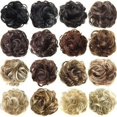 thumbnail image 1 of Janrevotw Messy Bun Hair Piece Wavy Curly Hair Bun Hair Extensions Synthetic Messy Bun Hair Piece For Women Girls, 1 of 9