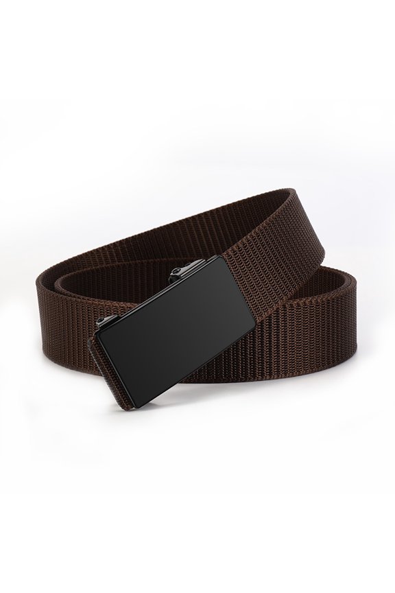 Nylon Ratchet Belts for Men - Adjustable Web Belt - Automatic Slide Buckle for Casual Golf Work