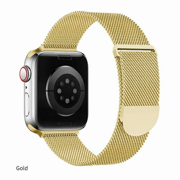 Janrevotw Original Stainless Steel Compatible Apple Watch Band 38mm ~ 49mm, Magnetic Buckle Replacement Iwatch Series 9, Ultra 2, Se, Ultra, 8 7 6 5 4 3 2 1, Women'S And Men'S Watch Bands For Iwatch