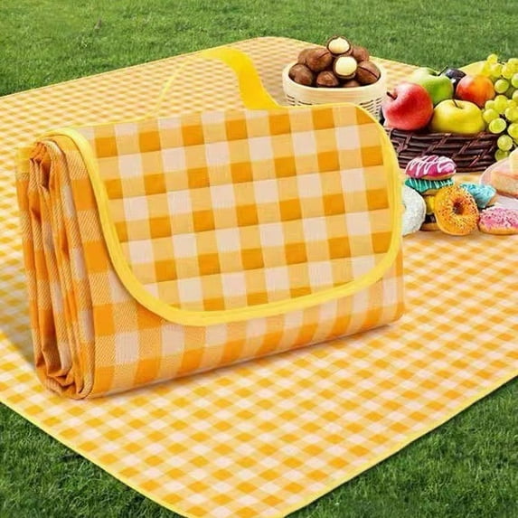 Janrevotw Picnic Mat Moisture Resistant Mat Washable Waterproof Foldable Oversized Compact Picnic Mat For Spring And Summer Blanket Beach, Grass Camping
