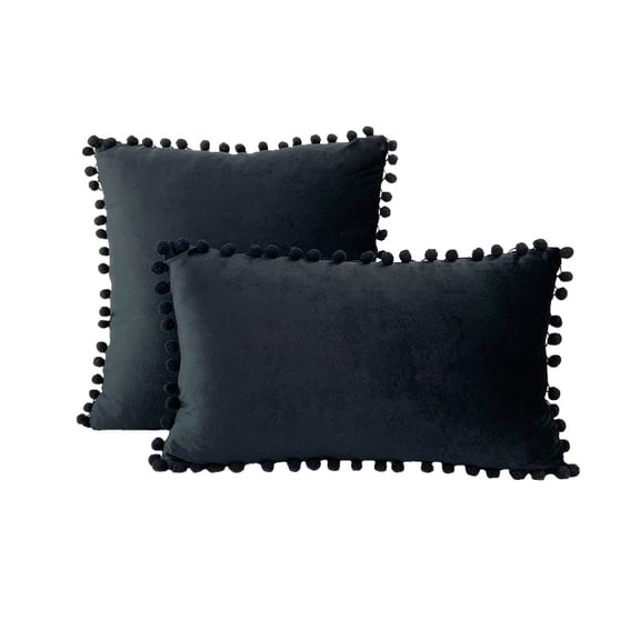 Janrevotw Pillowcase Set Of 2, Soft Farmhouse-Style Decorative Pillowcases For Living Room Sofas, Simple Velvet Pillowcases