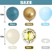 Janrevotw Pink Blue Purple Balloons, 60 Pieces 12 Inch Hot Pink Metallic Purple Blue Green Balloons Confetti Balloons Kids Magic Theme Birthday Decorations Baby Shower Engagement Party Supplies