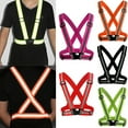 thumbnail image 1 of Janrevotw Running Reflective Vest Reflective Vest High Visibility Unisex Outdoor Running Cycling Safety Vest Adjustable Elasticated Fluorescent, 1 of 8