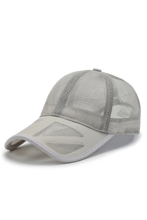 Sun Hat Summer Mesh Cap Men And Women Outdoor Sports Quick-Drying Mesh Cap Breathable Duck Tongue Cap Baseball Cap