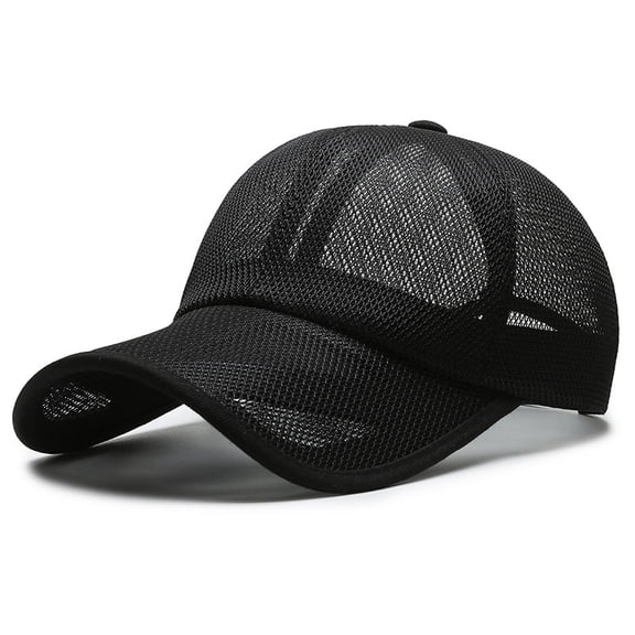 Janrevotw Sun Hat Summer Mesh Cap Men And Women Outdoor Sports Quick-Drying Mesh Cap Breathable Duck Tongue Cap Baseball Cap