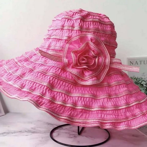 Janrevotw The New Sun Hat Female Sunscreen Summer Large Brim Hat Uv Sun Hat Can Be Folded Washed