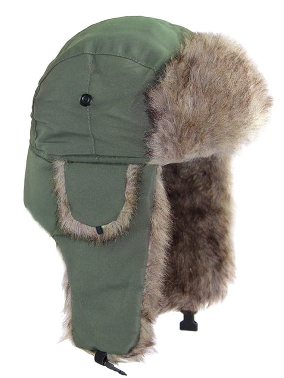 Unisex Men Women Russian Hat Trapper Bomber Warm Ear Flaps Winter Ski Hat Cap Headwear