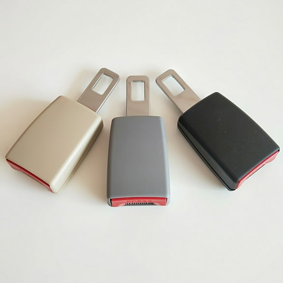 Janrevotw Universal Car Seat Belt Buckle 4.7 Inch Seat Belt Buckle Extender, Car Seat Belt, Adjustable Seat Belt Buckle Gray