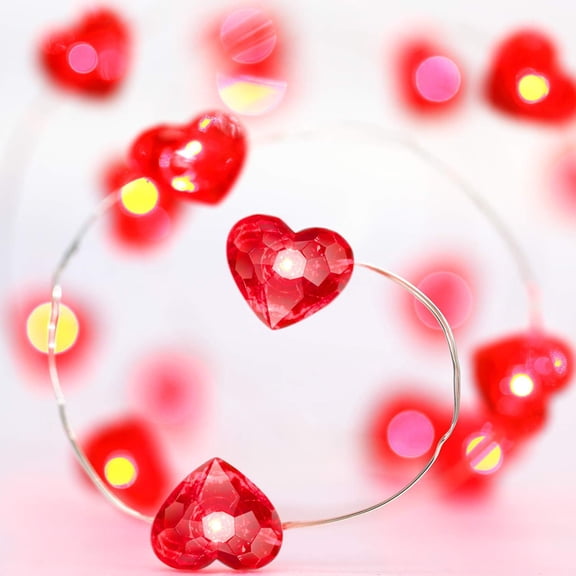 Janrevotw Valentine's Day String Light 30lights,10Ft Party Decorations,Valentines Decorations Lights Operated for Holidays and Valentines Day Party Indoor &Outdoor