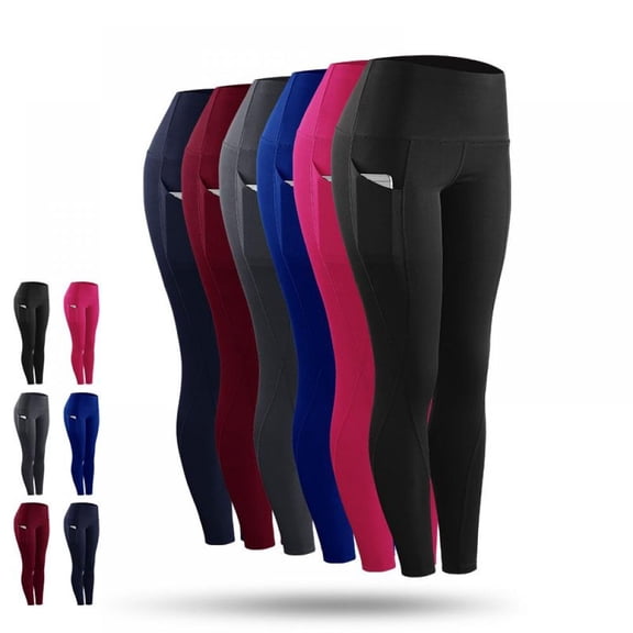 Janrevotw Women'S Stretch Women'S Leggings Fitness Sportswear Athletic Casual Pants With Pockets