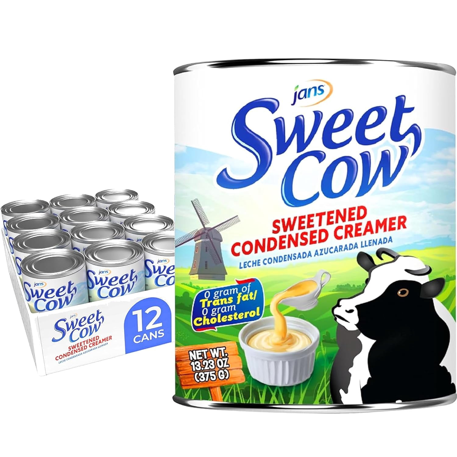 Jans Sweet Cow Sweetened Condensed Creamer, 13.2 oz (Pack of 12 ...