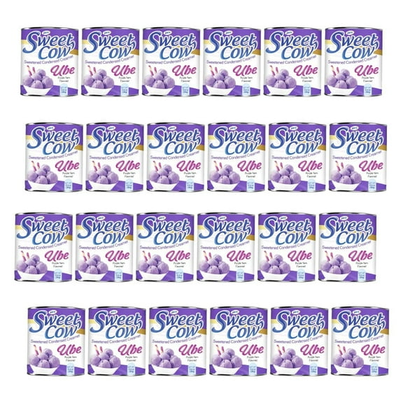 Jans Sweet Cow - Ube Sweetened Condensed Creamer - 13.40 oz (Ube, Pack of 24)