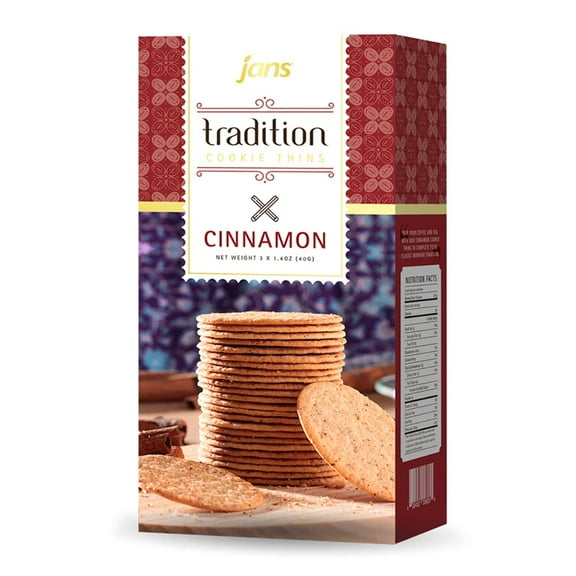 Jans Tradition Cookie Thins Cinnamon 4.2 oz (Pack of 1)
