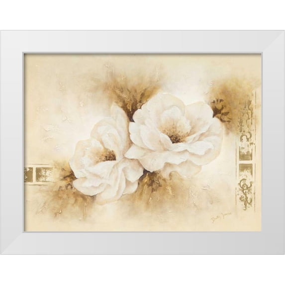Jansma, Betty 24x19 White Modern Wood Framed Museum Art Print Titled - Modest beauty II