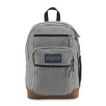 JanSport Cool Backpack, with 15-inch Laptop Sleeve - Large Computer Bag Rucksack with 2 Compartments, Ergonomic Straps, Grey Letterman