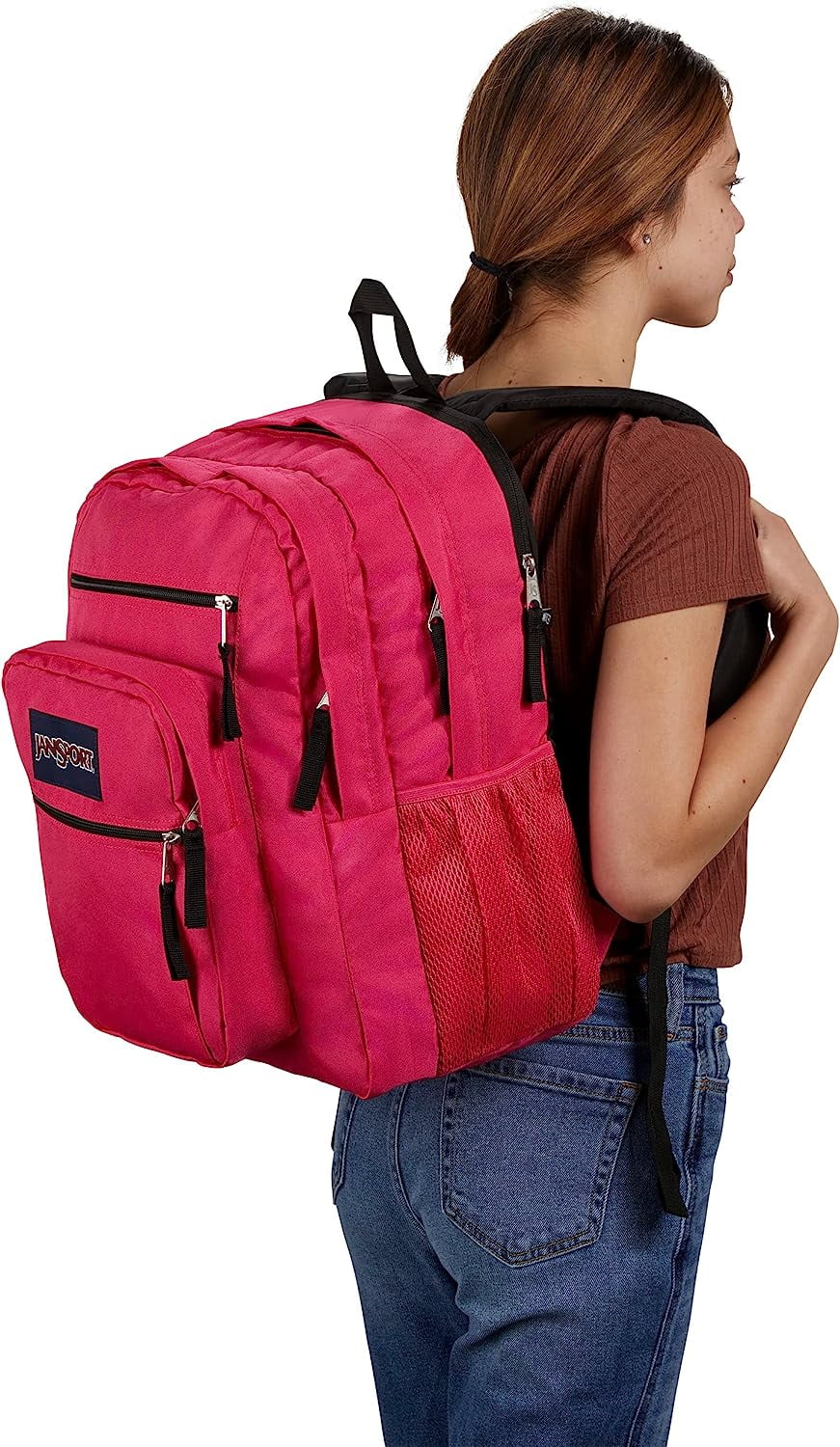 Jansport Floral Big Backpack,Jansport Hot Pink Big Backpack,Heavy Duty