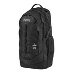 JanSport Odyssey Laptop Backpack for 15" Computer or 3L Hydration System, Black - Large Bag Adults with Tuck-Away Hip Belt, 2 Main Compartments - Premium College Essentials