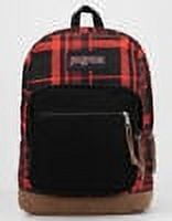 Jansport Plaid Red/Gray/Black Backpack