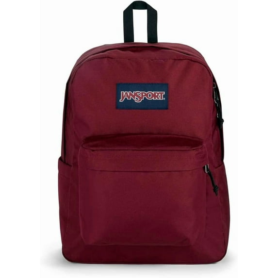 JanSport SuperBreak Plus with Padded 15-inch Laptop Sleeve Durable Backpack, Russet Red