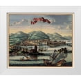 thumbnail image 1 of Jansson 31x26 White Modern Wood Framed Museum Art Print Titled - Chios Panoramic Greece - Jansson 1657, 1 of 4
