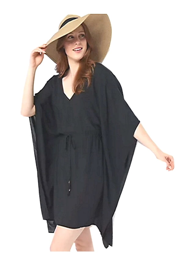 Caftan Cover-Up with Tassel Trim Detail - A395739 - Medium