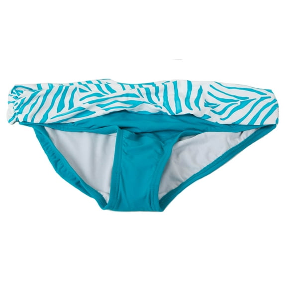 Jantzen Women's Fold Over Hipster Blue Swim Bikini Bottom