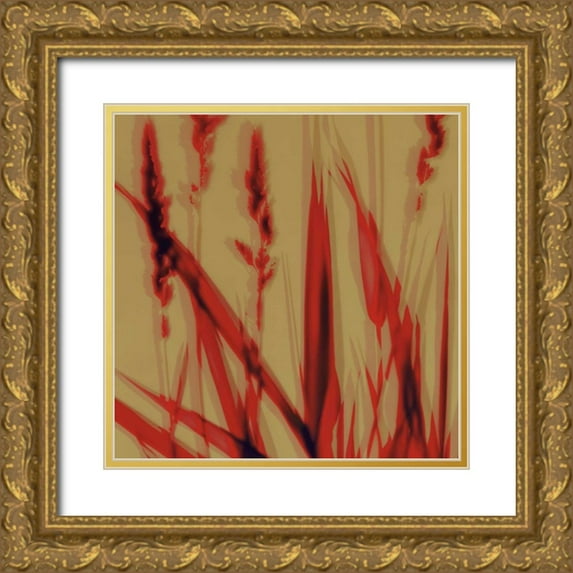 Jantzer, Ethan 20x20 Gold Ornate Wood Framed with Double Matting Museum Art Print Titled - Meadow