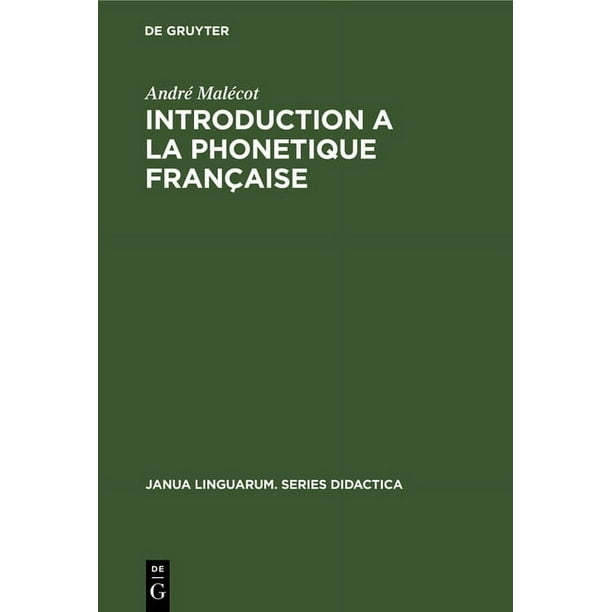 Janua Linguarum. Series Didactica: Introduction a la