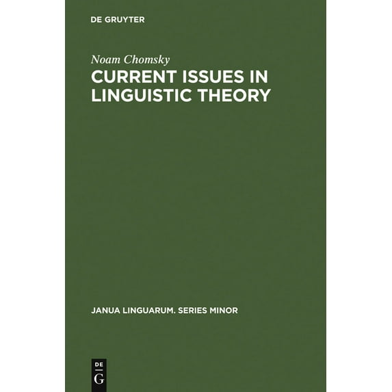 Janua Linguarum. Series Minor Current Issues in Linguistic Theory, Book 38, (Hardcover)