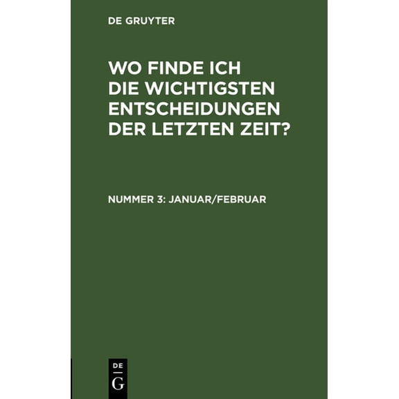 Januar/Februar (Hardcover)