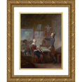 thumbnail image 1 of Januarius Zick 19x24 Gold Ornate Framed and Double Matted Museum Art Print Titled - Double Portrait of Johann Von Mechel and His Wife Salome Munch (1776), 1 of 4