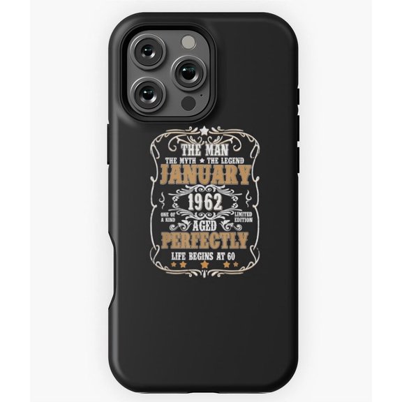 January 1962 Man Myth Legend 60th M3254 Phone Case for iPhone 17 16 15 14 13 12 11 Pro Max