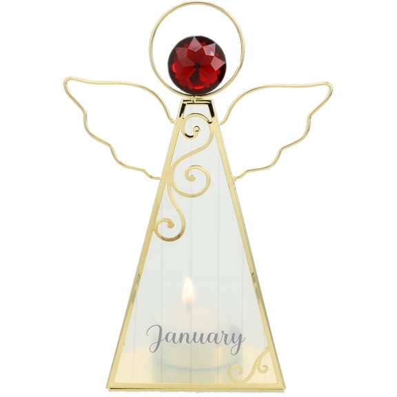 Pavilion Gift Company - January - 6.5" Monthly Angel Tea Light Holder