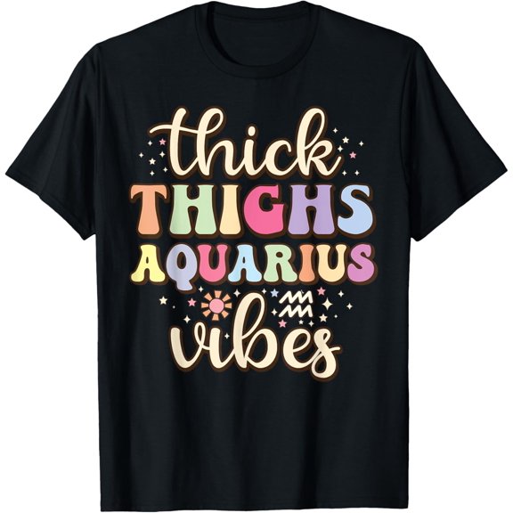 January February birthday astrology Aquarius Zodiac sign T-Shirt
