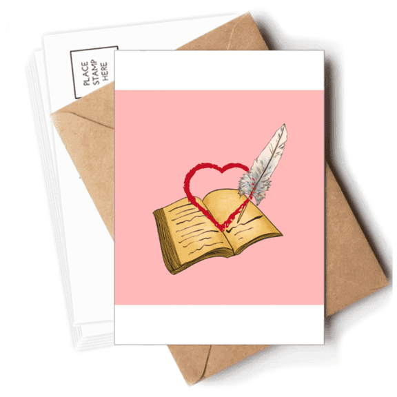 January Love Diary Valentines Day Postcards Envelopes Blank Note Cards Mailing