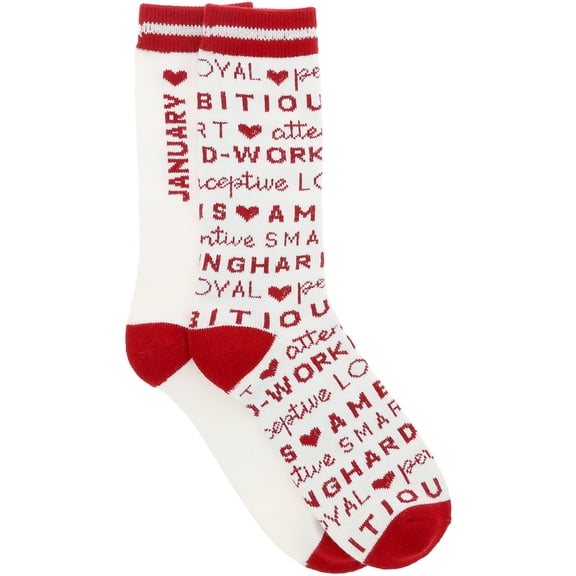 Pavilion Gift Company - January - M/L Unisex Crew Sock