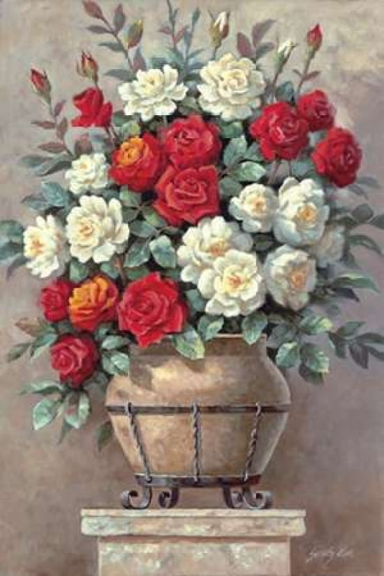 Januarys Roses Canvas Art - Sung Kim (24 x 36)